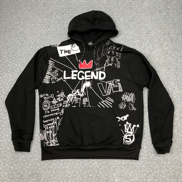 Southpole Hoodie Mens Extra Large Black Legend Hustle Everyday Norm Cozy Pocket - Picture 1 of 10